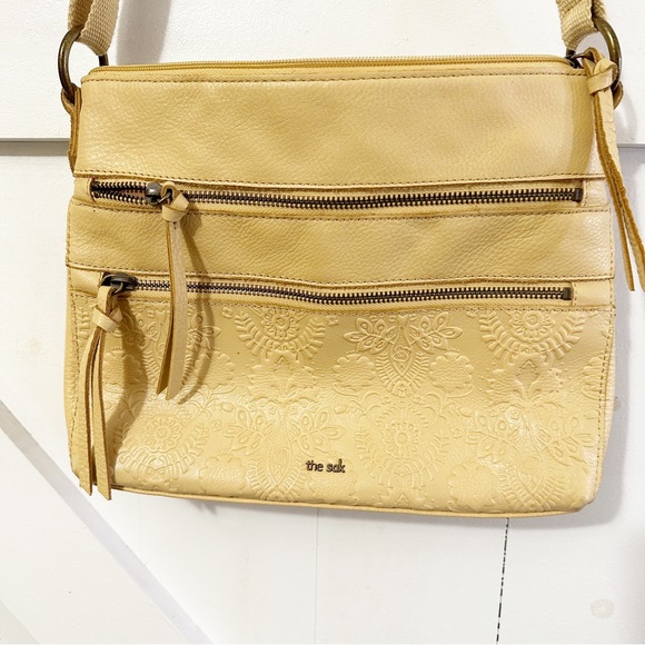 The Sak Bags The Sak Reseda Buttercup Leather Leaf Crossbody Bag